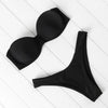 Bikini Set High Cut Solid Swimsuit Women Swimwear Push Up Bathing Suit Beachwear Leopard Bikini Women's Ribbed Underwire Bikini High Cut Bikini V Swimwear Butterfly Print High Leg Bikini Swimsuit by Stevvex