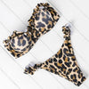 Bikini Set High Cut Solid Swimsuit Women Swimwear Push Up Bathing Suit Beachwear Leopard Bikini Women's Ribbed Underwire Bikini High Cut Bikini V Swimwear Butterfly Print High Leg Bikini Swimsuit by Stevvex
