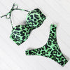 Bikini Set High Cut Solid Swimsuit Women Swimwear Push Up Bathing Suit Beachwear Leopard Bikini Women's Ribbed Underwire Bikini High Cut Bikini V Swimwear Butterfly Print High Leg Bikini Swimsuit by Stevvex