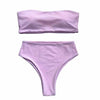 Bikini Set Summer Swimwear Beach Women's Swimsuit Bathing Suit Push Up Brazilian Bikini Women’s Two-Piece Strapless Padded High Cut Bathing Suit Swimwear by Stevvex