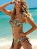 Bikini Sets Solid Color Swimsuit Mid-Waist Gather Cup Bikinis Women Swimwear Female Bathing Suits Beach wear Two Piece Swimsuits Triangle Bikini swimsuits for Women by Stevvex