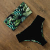 Bikini Swimwear Swimsuit Women Floral Print High Waist Bikini Set Back Cross Bathing Suit Female Beach Wear Women's Bikini Swimsuits Strapless Two Pieces Bathing Suits by Stevvex