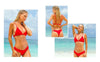Bikini Swimwear Women Swimsuit Push Up Micro Bikinis Set Swimming Bathing Suit Beachwear Summer Thong Bottom Two Piece Bikini Double Shoulder Straps Cute Swimsuit Triangle Bathing Bikini by Stevvex