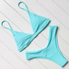 Bikini Swimwear Women Swimsuit Push Up Micro Bikinis Set Swimming Bathing Suit Beachwear Summer Thong Bottom Two Piece Bikini Double Shoulder Straps Cute Swimsuit Triangle Bathing Bikini by Stevvex