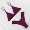 Bikini Swimwear Women Swimsuit Push Up Micro Bikinis Set Swimming Bathing Suit Beachwear Summer Thong Bottom Two Piece Bikini Double Shoulder Straps Cute Swimsuit Triangle Bathing Bikini by Stevvex