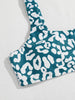 Bikini Women Orange Leopard Push Up Padded Thong Swimsuit Female Cut Out Bathing Suit Swimwear Padded Push up Thong Bikini Sets Swimsuits for Women by Stevvex