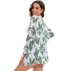Bikini Women Push Up Swimsuit 3 Piece Bikini Set With Cover Up Women's Fashion 3 Piece Tie Dye Top Bikini Set Swimsuit Cover Up Skirt Swimwear Push Up Bather Swim Wear by Stevvex