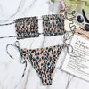 Bikini Women Swimsuit Female Low Waist Swimwear Women Beach Mini Thong Bikini Set Bathing Suit Women Thong Swimsuits Strapless 2 Piece Bikini String Tie Ruffle Brazilian Bathing Suit by Stevvex