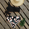 Bikini Women Swimwear Push Up Swimsuit One Shoulder Print Lightweight Bikini Set Bathing Suit Beach Swimming Suit High Waist Comfy One Shoulder Bikini Set Bathing Suit For Women by Stevvex
