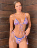 Bikinis Micro Adjustable Swimwear Women Summer Bikini Set Modern Colorful Print Beach Wear Women's Comfortable Swimsuit Knotted String Triangle Bikini Tie Side High Cut Bikini Set by Stevvex