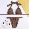 Bikinis Micro Adjustable Swimwear Women Summer Bikini Set Modern Colorful Print Beach Wear Women's Comfortable Swimsuit Knotted String Triangle Bikini Tie Side High Cut Bikini Set by Stevvex