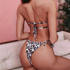 Bikinis Set For Women Swimsuit Summer Beach Wear Bathing Suits Women Bikini Swimwear Women's Ruffle Tie Side Bikini Set High Cut Strapless Padded Solid Bathing Suit by Stevvex