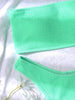 Bikinis Swimsuit Women Push Up Bikini Set Female Swimwear Women's Strapless Solid Color 2 Pieces Bathing Suit Swimsuit Swimsuits Off Shoulder High Waist Bathing Suit High Cut Swimwear For Summer by Stevvex