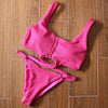 Bikinis Women's Swimsuit Women Bathing Suit Classic Bikini Bathing Suit High Cut Bikini Set Swimsuits Plus Size Swimwear Summer Push Up Swimwear Women Adjustable Swimsuit 2 Piece Female Bikini by Stevvex