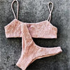 Bikinis Women Swimwear Two Piece Set Women Plus Size Swimwear Bandage Push-Up Padded Bra Bikini Set Swimsuit Bathing Suit Women Push-up Padded Bra Bandage Bikini Set Swimsuit Swimwear Bathing by Stevvex