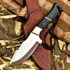 Handcrafted Stainless Steel Outdoor Knife with Black Resin Handle | JW SteelCrafts by JW SteelCrafts
