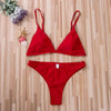 Black Micro Bikini Set Women 2 Pieces Swimsuit Swimwear Push Up Padded Bra Thongs Bathing Suit Beachwear Women's Tie Side Bottom Padded Top Triangle Bikini Bathing Suit by Stevvex