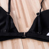 Black Micro Bikini Set Women 2 Pieces Swimsuit Swimwear Push Up Padded Bra Thongs Bathing Suit Beachwear Women's Tie Side Bottom Padded Top Triangle Bikini Bathing Suit by Stevvex