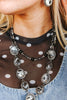 Black Onyx Eclipse Beaded Necklace by Wild Junkie