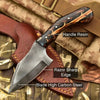 Acid Washed Stainless Steel Hunting Knife – Pinecone Handle | Outdoor & Camping Knife by JW SteelCrafts
