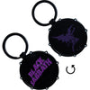 Black Sabbath Wavy Logo & Daemon Drum [Keychain] by Rock Band Apparel