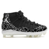 "Black & White Doodles" Jordan 11 Retro MCS Cleats by Stadium Custom Kicks