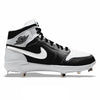 "Black & White" Jordan 1 Retro Cleats by Stadium Custom Kicks