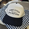 Created With a Purpose Trucker Hat | Christian Faith Baseball Cap by Hey Jude Graphic Tees