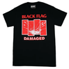 Black Flag Damaged Logo Black [T-Shirt] by Rock Band Apparel