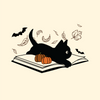Black Cat and Book by Ivy + Cloth