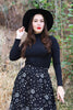 Black Mock Neck Top - 1X only by Retrolicious