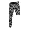 Emotions - Single-Leg Compression Tights - Right - Black by Bigger Than Basketball