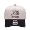 Houston I Am The Problem Trucker Hat | Two-Tone Vintage Canvas Baseball Cap by Hey Jude Graphic Tees