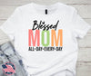 Blessed Mom – White by Carolina Country Bling
