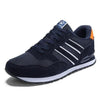 Blue Mens Casual Shoes Comfortable Sneakers Artificial Leather Male Spring Flats Trainers Outdoor Mens Casual Sports High Quality Sneaker Sport Walking Fashion Sneakers by Stevvex