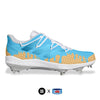 "Blue Moon" Adidas Adizero Afterburner 8 Cleats