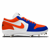 "Blue & Orange" Jordan 1 Retro Cleats by Stadium Custom Kicks