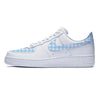 "Blue Plaid" Nike Air Force 1 Low Shoes by Stadium Custom Kicks