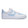 "Blue Plaid" Nike Air Force 1 Low Shoes by Stadium Custom Kicks