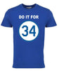 Do It For 34 Win the Championship Baseball Legend Royal Graphic Tee Shirt by MyWackyTees