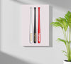 Baseball Bats Aluminum Print by Insigneart USA