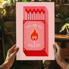 Matches Aluminum Print by Insigneart USA