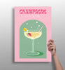 Champagne Aluminum Print by Insigneart USA
