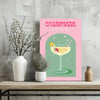 Champagne Aluminum Print by Insigneart USA