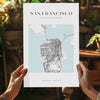 San Francisco V3 Aluminum Print by Insigneart USA