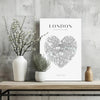 London V1 Aluminum Print by Insigneart USA