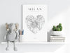 Milan V1 Aluminum Print by Insigneart USA