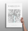 Washington V3 Aluminum Print by Insigneart USA