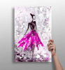Lady in Pink Dress Aluminum Print by Insigneart USA