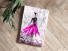 Lady in Pink Dress Aluminum Print by Insigneart USA